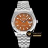 Rolex Datejust Turuncu Kadran 41mm Jubile 3235 Super Clone ETA