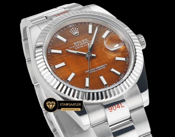 R2dj0424d rolex datejust 3235 turuncu kadran 41mm oyster super clone eta (6) 06