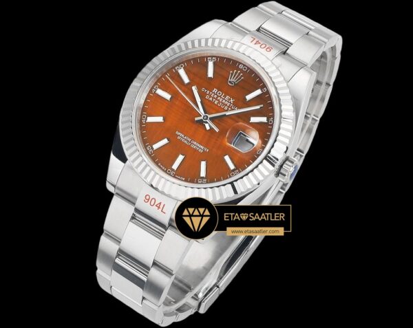 R2dj0424d rolex datejust 3235 turuncu kadran 41mm oyster super clone eta (7) 07