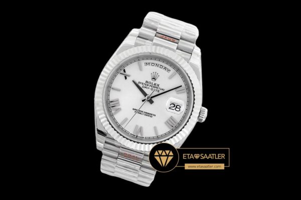 Rdd0266i rolex day date roma rakamlı beyaz kadran super clone eta (2) 02