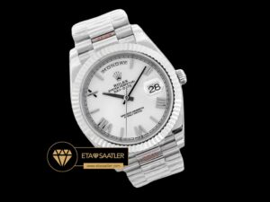 Rolex Day Date Roma Rakamlı Beyaz Kadran Super Clone ETA