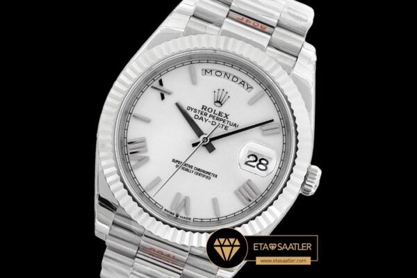 Rdd0266i rolex day date roma rakamlı beyaz kadran super clone eta (7) 07