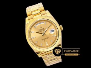 Rolex Day Date Taşlı Gold Kadran Super Clone ETA