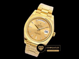 Rolex Day Date Taşlı Gold Kadran Super Clone ETA