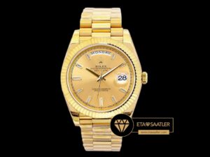 Rolex Day Date Taşlı Gold Kadran Super Clone ETA