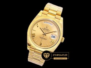 Rolex Day Date Roma Rakamlı Gold Kadran Super Clone ETA