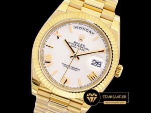 Rolex Day Date Roma Rakamlı Kadran Super Clone ETA