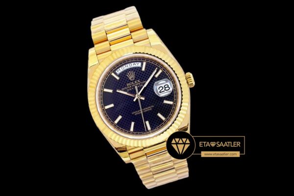 Rdd0267g rolex day date siyah damalı kadran super clone eta (5) 02