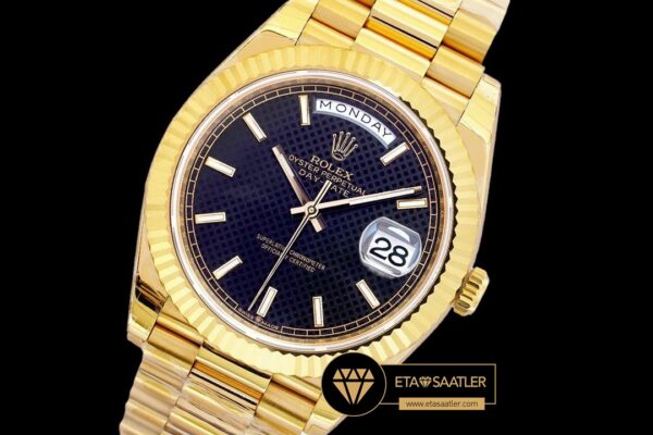 Rdd0267g rolex day date siyah damalı kadran super clone eta (8) 05