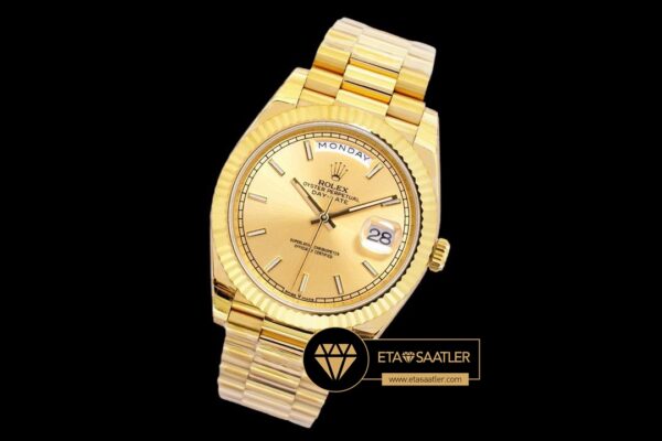 Rdd0267h rolex day date 40mm gold İndexli kadran yeni stil rolesor deployant kordon super clone eta (7) 07