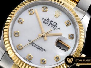 Rolex Datejust 126201 Ta l Beyaz Sedefli Kadran 18K 1 1 Swiss ETA