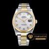 Rolex Datejust 126201 Taşlı Beyaz Sedefli Kadran 18K 1:1 Swiss ETA