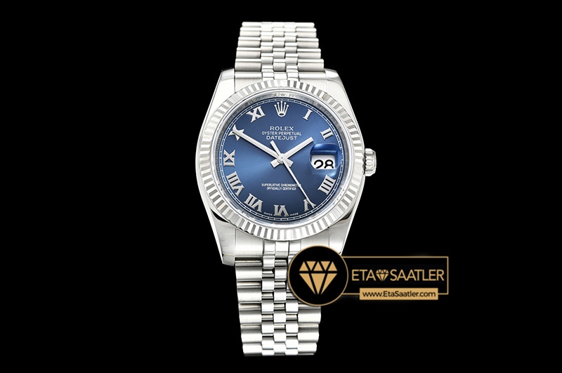 Rolex Datejust 126234 Roma Rakaml Mavi Kadran V2 904L 1 1 Super Clone ETA