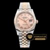 Rolex Datejust 126231 Rose-Çelik Pembe Roma Rakamlı Kadran 904L 1:1 Clone ETA