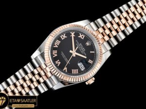 Rdj0322c Datejust 36mm Jub Flt 904l Rgss Blackrmn Gmf A2836 05 05