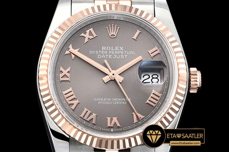 Rdj0322d Datejust 36mm Jub Flt 904l Rgss Greyrmn Gmf A2836 06 06