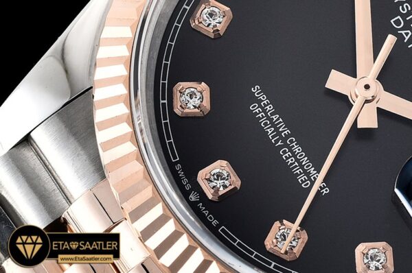 Rdj0324a Datejust 36mm Jub Flt 904l Rgss Blkdiam Gmf A2836 03 03