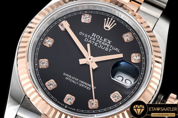 Rdj0324a Datejust 36mm Jub Flt 904l Rgss Blkdiam Gmf A2836 04 04