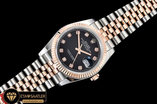 Rdj0324a Datejust 36mm Jub Flt 904l Rgss Blkdiam Gmf A2836 05 05