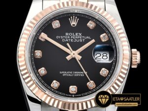 Rdj0324a Datejust 36mm Jub Flt 904l Rgss Blkdiam Gmf A2836 06 06