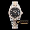 Rolex Datejust 126231 Rose-Çelik Siyah Taşlı Kadran 904L 1:1 Clone ETA