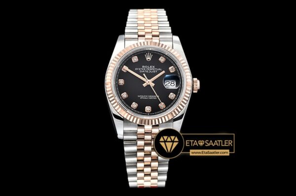 Rdj0324a Datejust 36mm Jub Flt 904l Rgss Blkdiam Gmf A2836 07 07