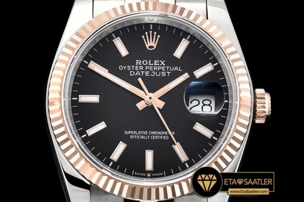 Rdj0325b Datejust 36mm Jub Flt 904l Rgss Blkstk Gmf A2836 06 06