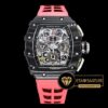 Richard Mille Flyback Chronograph RM011-03 Karbon Kasa Kırmızı Kordon ETA