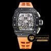 Richard Mille Flyback Chronograph RM011-03 Karbon Kasa Turuncu Kordon ETA