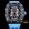 Richard Mille Pablo Mac Donough Tourbillon RM053-01 İskelet Kadran Mavi Kordon ETA