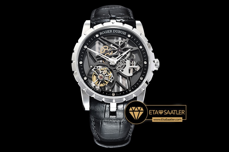 Roger Dubuis Excalibur RDDBEX0392 Skeleton Tourbillon Celik Kasa Clone ETA