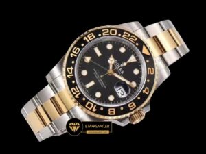 Rolex gmt master 2 half gold deals