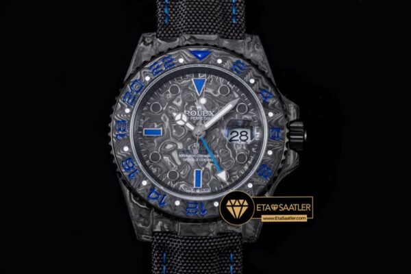 Rolgmt218b rolex gmt diw blue black 3187 super clone eta 03 03