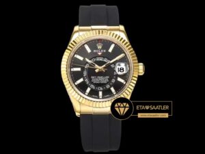 Rolex Sky-Dweller Siyah Kadran 42mm Gold Kasa Super Clone ETA