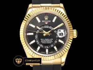 Rolex Sky-Dweller Siyah Kadran 42mm Gold Kasa Super Clone ETA