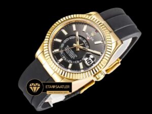 Rolex Sky-Dweller Siyah Kadran 42mm Gold Kasa Super Clone ETA