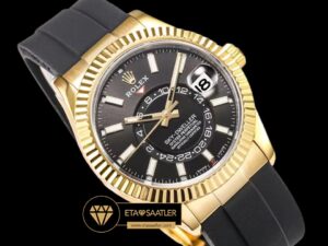 Rolex Sky-Dweller Siyah Kadran 42mm Gold Kasa Super Clone ETA