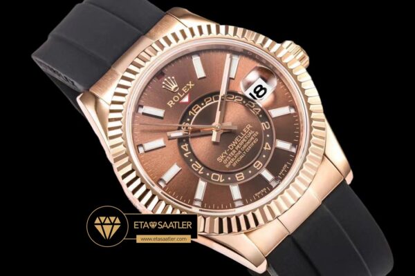 Rolskd018a rolex sky dweller kahve kadran 42mm rose gold kasa super clone eta (3) 03