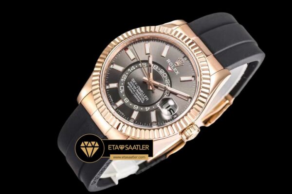 Rolskd018a siyah kadran rolex sky dweller siyah kadran 42mm rose gold kasa super clone eta (3) 03