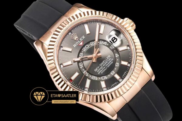 Rolskd018a siyah kadran rolex sky dweller siyah kadran 42mm rose gold kasa super clone eta (4) 04