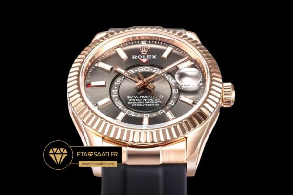 Rolskd018a siyah kadran rolex sky dweller siyah kadran 42mm rose gold kasa super clone eta (5) 05