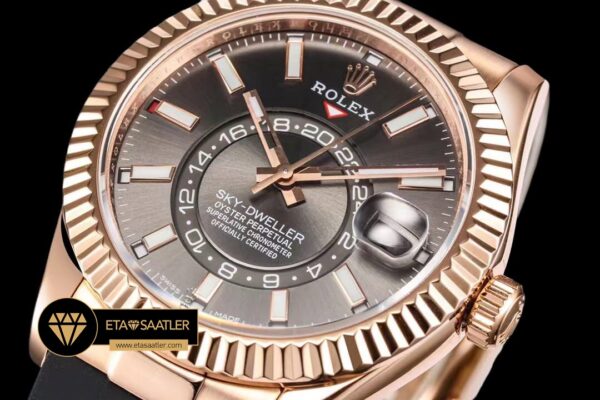Rolskd018a siyah kadran rolex sky dweller siyah kadran 42mm rose gold kasa super clone eta (6) 06