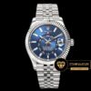 Rolex Sky-Dweller 42mm Mavi Kadran 904L Çelik Jubile Super Clone ETA