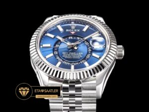 Rolex Sky-Dweller 42mm Mavi Kadran 904L Çelik Jubile Super Clone ETA