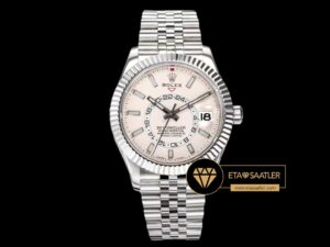 Rolex Sky-Dweller 42mm Kirli Beyaz Kadran 904L Çelik Jubile Super Clone ETA