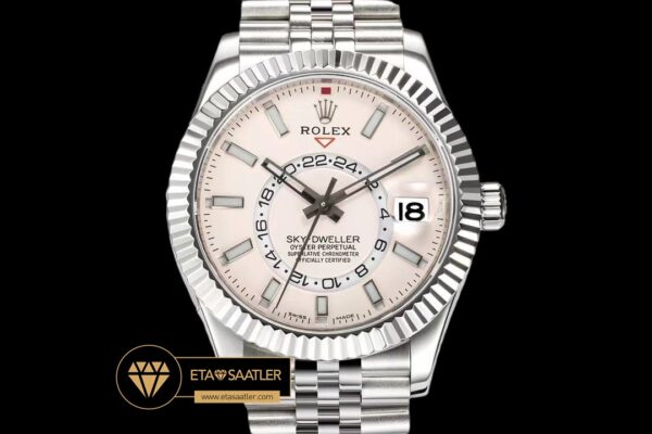 Rolskd020c rolex sky dweller 42mm kirli beyaz kadran 904l Çelik jubile super clone eta (2) 02