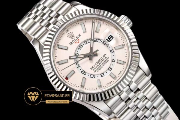 Rolskd020c rolex sky dweller 42mm kirli beyaz kadran 904l Çelik jubile super clone eta (4) 04