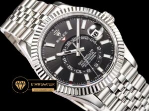 Rolex Sky-Dweller 42mm Siyah Kadran 904L Çelik Jubile Super Clone ETA