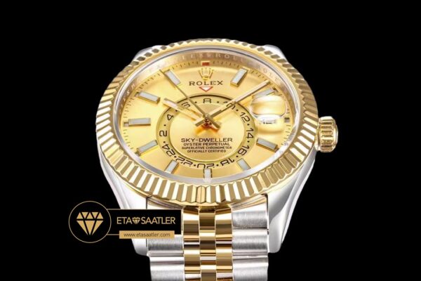 Rolskd022b rolex sky dweller 42mm gold kadran Çift renkli jubile super clone eta (4) 04