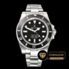 Rolex Submariner No Date114060 904L Siyah Kadran V9 1:1 2836 Clone ETA